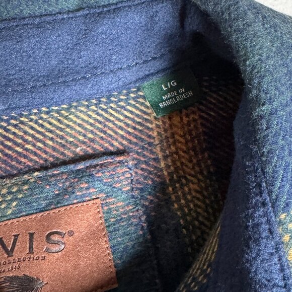 NWT ORVIS HEAVY PLAID FLANNEL SHIRT SHACKET FALL HERITAGE LARGE - Picture 7 of 8